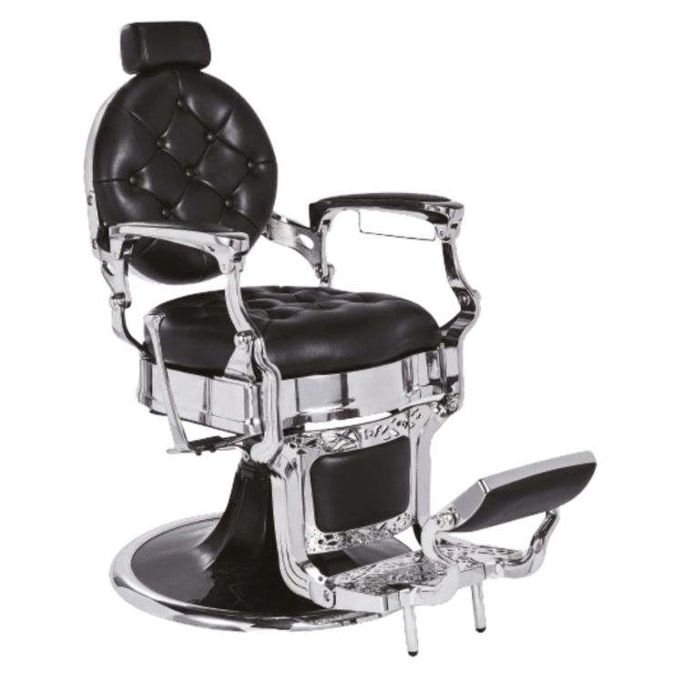 Imagem de Mirplay Cadeira de Barbeiro Kirk B Preto/Cromado