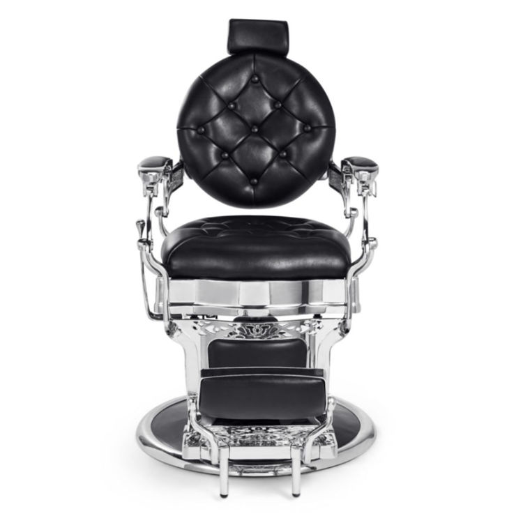 Imagem de Mirplay Cadeira de Barbeiro Kirk B Preto/Cromado