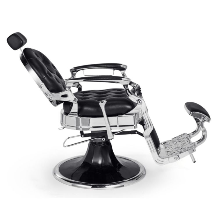 Imagem de Mirplay Cadeira de Barbeiro Kirk B Preto/Cromado