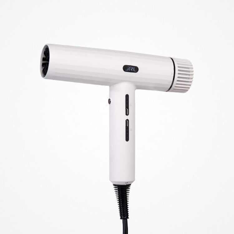 Image de KIT SECADOR JRL FORTE PRO BRANCO + ESCOVA REDONDA CERÂMICA BR1 + ESCOVA DE PÁ ANTIESTÁTICA BR3 BRANCA